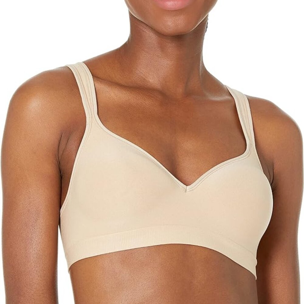 Bali Women's Comfort Revolution Convertible Wireless Bra 3463 Beige Nude 34C